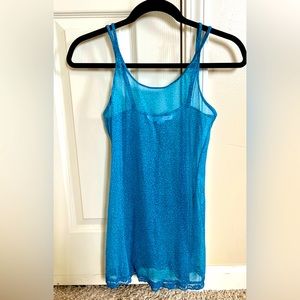 Victoria’s Secret blue chemise/slip. Blue, size XS.